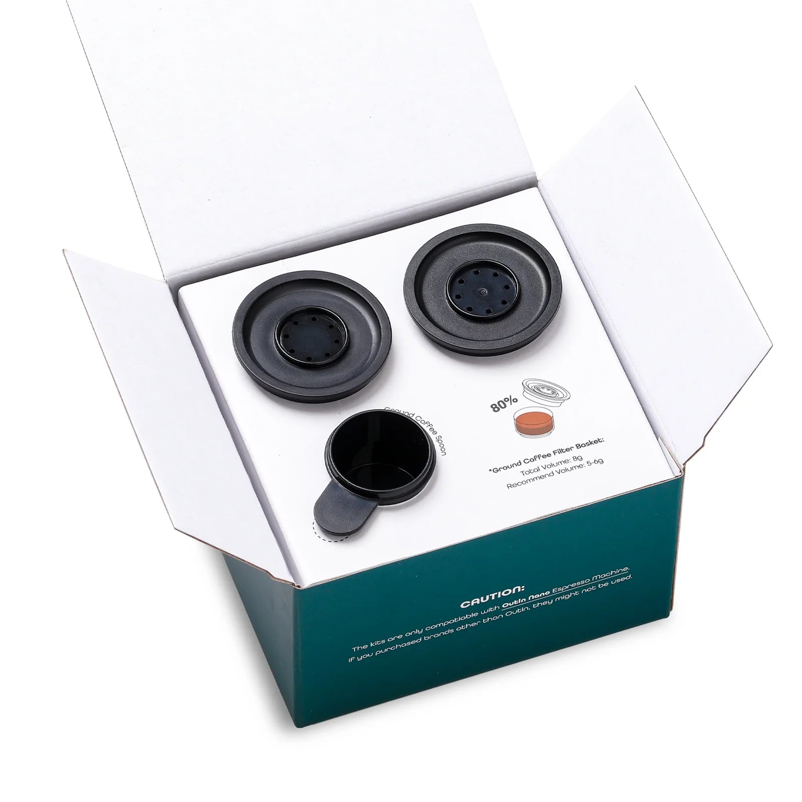 OutIn Nano Portable Espresso Machine Filter Baskets Kit (6g-8g)